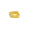 Plata S925 Chapada en Oro con Patrón de Estilo Antiguo Cubo Separador Accesorio Moda DIY Minimalista Versátil Componente de Joyería