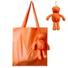 Novo Modelo Fabricante Fornece Boneca Urso de Pelúcia Sacola de Compras Dobrável Portátil Criativa Animal de Desenho Animado Bolsa de Armazenamento Atacado