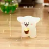 Micro-Paisaje de Musgo Creativo Lindo Que Brilla en la Oscuridad Dibujos Animados Perro Blanco Pequeño Accesorios de Decoración DIY Adornos Pequeños para Coche Escritorio