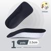 Palmilhas com Suporte para Arco para Homens e Mulheres, Almofadas Invisíveis de Meio Comprimento para Aumentar a Altura, Palmilhas para Aumentar a Altura para Botas Martin