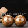 Venta al por mayor del fabricante Piedra Natural Nuwa Balonmano Jade Bola de Fitness Verde Hoja de Bambú Bola de Fitness Masajeador de Manos para Personas de Mediana Edad y Mayores