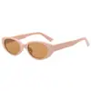 2026 Gafas de Sol Nuevas Estilo Coreano Retro Marco Beige Forma Ovalada Cuadrada Marco Pequeño Anti-UV para Mujer Tendencia