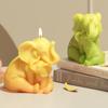 Amazon Explosions Molde de Vela Aromaterapia Elefante DIY Elefante Hembra Elefante Bebé Adornos de Resina Molde Decorativo de Yeso