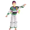 Fantasia infantil de Buzz Lightyear, sucesso de vendas internacionais, macacão para cosplay, ideal para apresentações e Halloween.