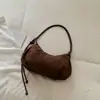 Bolso Cruzado Esmerilado de Gran Capacidad Estilo Coreano de Nicho 2026 Otoño Nuevo Retro de Alto Valor Bolso de Hombro Casual Bolso Dumpling