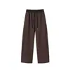 Nuevos pantalones casuales para hombre de otoño e invierno 2026, pantalones deportivos lavados con arena, pantalones de pierna ancha de color liso con retazos, pantalones de pierna curva, pantalones deportivos estilo Hong Kong, modernos