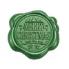 Adesivo de carimbo de cera de vedação verde pinho Série de Natal adesivo de selo para decoração de envelope convite garrafa de vinho presente