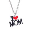 Joyería europea y americana nuevo collar familiar DAD MOM MAMA PAPA colgante de amor colgante para el Día del Padre Día de la Madre