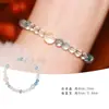 Chenghai Crystal É um Bracelete de Água-Marinha Cristal Branco Noturno com Contas de Cristal, um Item de Nicho de Luxo Leve