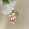 Anillo Flor de Dopamina para Mujer, Diseño de Nicho, Anillo para Dedo Índice, Adorno Lindo de Cuentas para Vacaciones en la Playa, Apilable, Accesorio Festivo