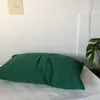 Funda de almohada de una pieza color liso simple funda de almohada a rayas simple de algodón puro de una pieza o un par
