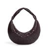 Al por mayor transfronterizo Bolso tejido nuevo Croissant Simple Lujo ligero Nicho Europeo y Americano Bowling Textura de hombro Bolso de axila