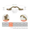 Estilo Europeo Creativo Retro Manija de Latón Bronce Francés Anillo de Lujo Ligero Manija de Cajón Armario de Cocina Puerta de Armario