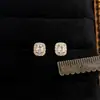 Pendientes de botón Vintage Estilo Mediados de Siglo con Circonita Completa, Pendientes de Moda con Temperamento de Lujo Ligero, Pendientes Pequeños y Sencillos Estilo Oficina