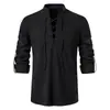 Nova camisa casual de manga longa com gola alta para homens, comércio exterior transfronteiriço Amazon, tamanho europeu, primavera e verão 2022