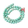 Casta Ming comercio nuevo concha azul verde cuentas sueltas arcoíris turquesa cuentas redondas pulsera collar accesorios de joyería venta al por mayor