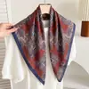 Lenço quadrado étnico de 70% algodão e linho, lenço de pescoço feminino estilo coreano, lenço de cabeça fino, lenço de veludo