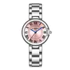 Popular Relógio Feminino Online com Pulseira de Aço, Relógio com Personalidade Temperamento Retrô, Relógio para Estudantes Senhoras, Relógio Automático Quartzo de Luxo Leve para Transmissão ao Vivo