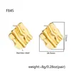 Pendientes Europeos y Americanos de Moda de Alta Gama Transfronterizos de Acero de Titanio Simple para Mujer Lujo Accesible Elegantes Pendientes de Acero Inoxidable 18K Venta al por Mayor
