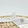 Botella Pequeña Cuadrada de Vidrio Transparente 8ml Botella de Perfume Botella Vacía Aromaterapia para Coche Productos Cuadrados de Vidrio