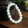 Pulseira de Jade Dourada Natural Xinjiang Karamay Colar de Jade Dourado Branco Jade Dourado Suporte ao Vivo