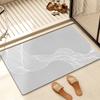 Alfombra de baño transfronteriza para puerta sucia de inodoro, alfombra para pies absorbente de secado rápido antideslizante de barro de diatomeas, una generación de pelo