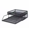 Caja de almacenamiento de gran capacidad para archivos, soporte para libros, combinación, columna única, malla metálica, estante de almacenamiento para archivos de datos, estante de archivo