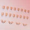 Estilo Ins Simples Europeu e Americano Amido de Raiz de Lótus Peças de Unhas Prateadas de Alta Qualidade Unhas Postiças Doces Francesas Armadura de Unha para Usar