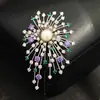Broche de Fogos de Artifício Flor Dourada Árvore de Fogo Feminino Exquisito Acessórios de Terno de Alto Padrão Broche Despedida do Velho e Boas-Vindas ao Novo Presente de Ano Novo 2025