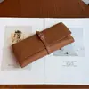 Bolsa para Joyería de Collar y Aretes Nuevo Estilo Transfronteriza, Bolsa Enrollable con Cordón de Piel de Oveja Genuina, Bolsa para Joyería de Anillos