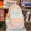 Mochila escolar impresa de colores muy elegante, bolsa casual de doble hombro fresca y linda, mochila ligera de gran capacidad