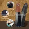 Fábrica de Origem Melhor Venda Transfronteiriça 16cm Calçadeira de Aço Inoxidável com Capa de Couro, Extrator de Sapatos, Calçadeira Preta Portátil