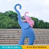 Escultura de elefante artificial luminosa de fibra de vidrio, personalizada, para jardín, patio, comunidad, decoración de pie.