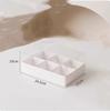 Caja de Postre Jiugongge Alta Transparencia para Hot Pot para Llevar Caja para Pastel de Luna de la Tarde Caja de Empaque Crujiente de Yema de Huevo Empuje del Libro Rojo Pequeño