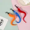 Juguete de Gusano Largo de Dibujos Animados con Cascabel para Gatos, Varita con Juguete Colgante, Cabezal de Repuesto, Juguete Creativo de Sonido para Gatos, Juguete Interactivo para Mascotas