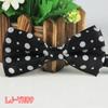 Nuevo punto de impresión de seda de poliéster para hombre adulto, pajarita de boda y negocios, fábrica de Shengzhou en stock al por mayor