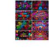 Telón de Fondo Fluorescente Feliz Cumpleaños de Amazon Transfronterizo Banner de Decoración para el Primer Cumpleaños Bandera de Arreglo de Ambiente de Fiesta