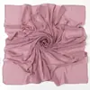 Chiffon 110 x 110cm Quadrado Grande Transfronteiriço Cor Sólida Pérola Chiffon Lenço Lenço Quadrado Malaio Cobertura de Cabeça