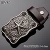 Cinco Estrelas Amazon Fronteira Loja Principal Cabeça de Tigre Liga Conexão de Fivela de Cinto de Cowboy Ocidental Couro Fivela Lisa Tendência de Comércio Exterior