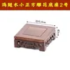 Talla de Madera de Palo de Rosa para Artesanías de Alas de Pollo Base de Estatua para Altar de Buda Tetera Jarrón Quemador de Incienso Base para Piedra Curiosa de Bonsái Bandeja de Madera Maciza