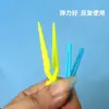 Plástico para Cabello Pequeño Clip de Posicionamiento Texturizado Bigote de Maíz Cruzado Pinza de Pico de Pato Herramienta de Posicionamiento Mini para Permanente