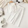 Amazon Verano Nuevo Conjunto de Traje para Niñas Chaleco Floral sin Mangas y Pantalones Largos Casual Cómodo desde Fábrica Original
