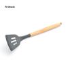 Estilo Europeu Cabo de Madeira Silicone Utensílios de Cozinha Conjunto de 8 Peças Cozinha Cozinhar Conjunto de Utensílios de Cozinha Doméstico Antiaderente Espátula Colher Conjunto de Ferramentas