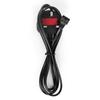 Cable de Alimentación Angulado Estándar Británico de Comercio Exterior, Cable de Alimentación Tipo Ocho, Cable de Alimentación con Enchufe Grande Estilo Británico, Cable Angulado Estándar Británico, Cola Tipo Ocho