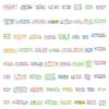 60 adesivos de texto inspiradores poesia antiga decoração criativa antiga caderno papelaria material de conta de mão adesivos atacado