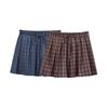 Minifalda a cuadros estilo dulce plisada de moda informal con cordón para mujer transfronteriza europea y americana primavera y verano 2025