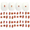 Atacado Âmbar Caramelo Mini Zircônia Plana Joia para Unhas Laranja Maillard Marquise Gota d'Água Decoração para Nail Art