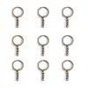 Accesorios para Joyería DIY Cadena de 4 Secciones con Anillas, Material de Hierro, Llavero, Llavero, Accesorios para Llavero V1041