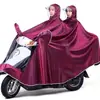 Impermeable para bicicletas eléctricas y motocicletas, extragrande y grueso, con protección para cara y pies, apto para un o dos pasajeros, hombres y mujeres, para andar en scooters eléctricos con lluvia intensa