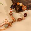 Atacado Duobao Bodhi Sândalo Tibete Pulseira Nova Placa Chinesa Brinque com Contas Literárias Rosário para Homens e Mulheres Pulseira de Círculo Único